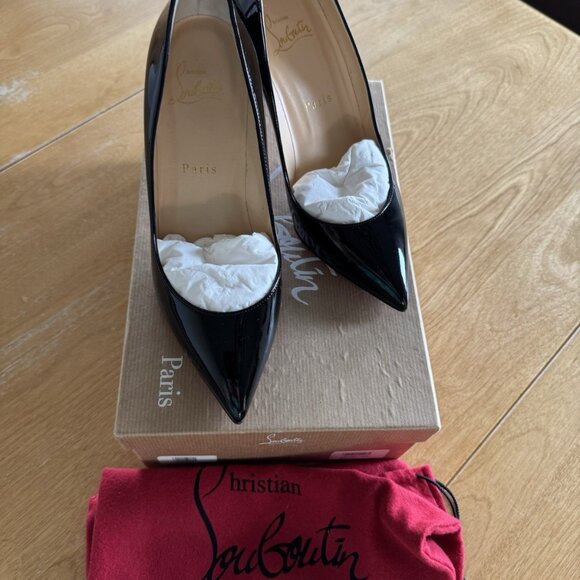 Christian Louboutin Pigalle 85mm Black Patent Pump - Picture 5 of 6